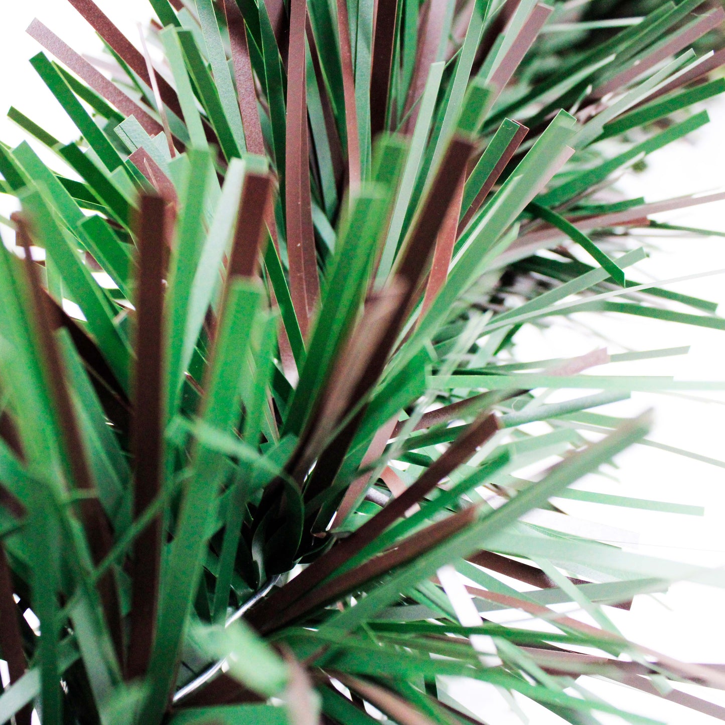 6" Dark Green and Brown Garland 20' Section