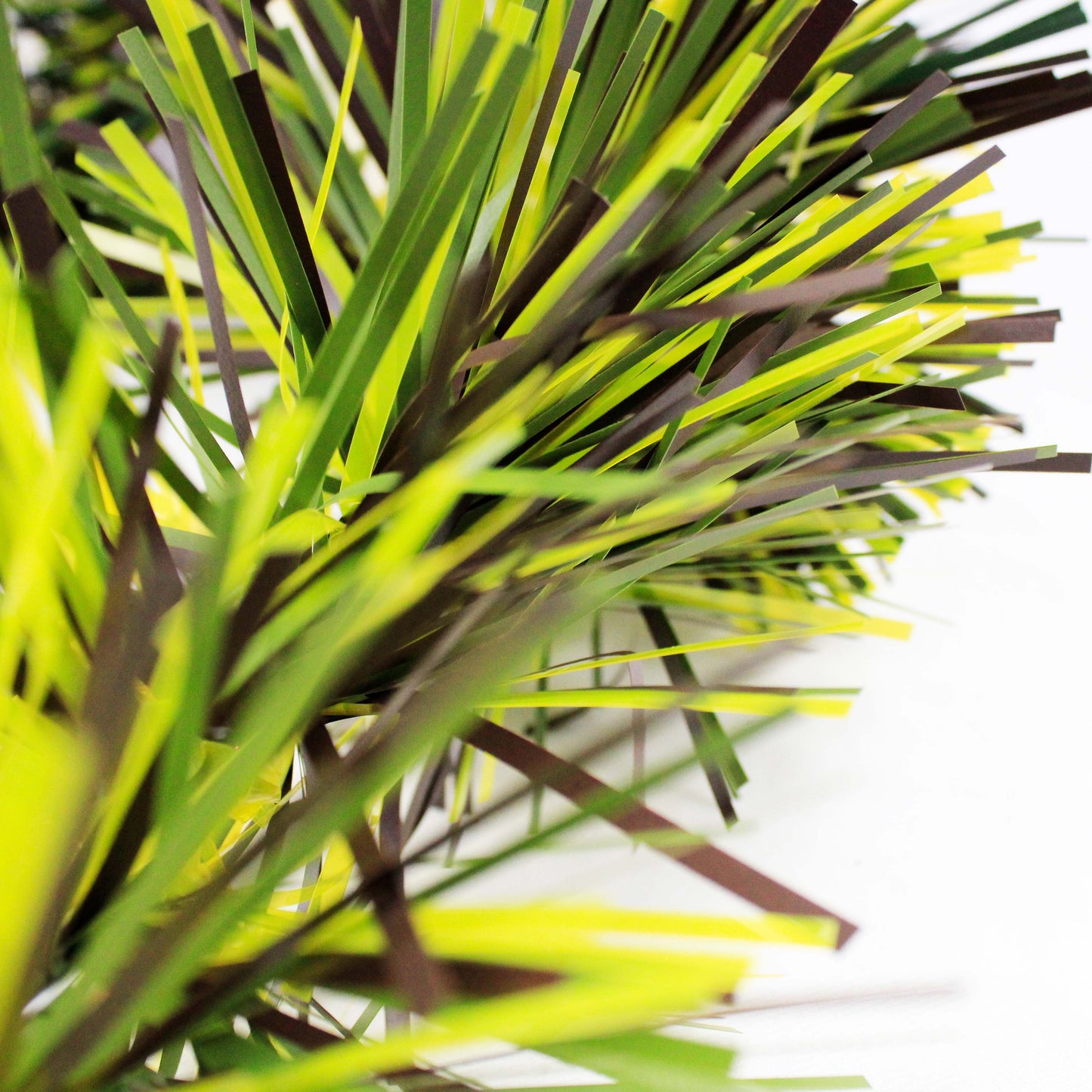 6" Matte Dark Green, Light Green and Brown Garland 20' Section
