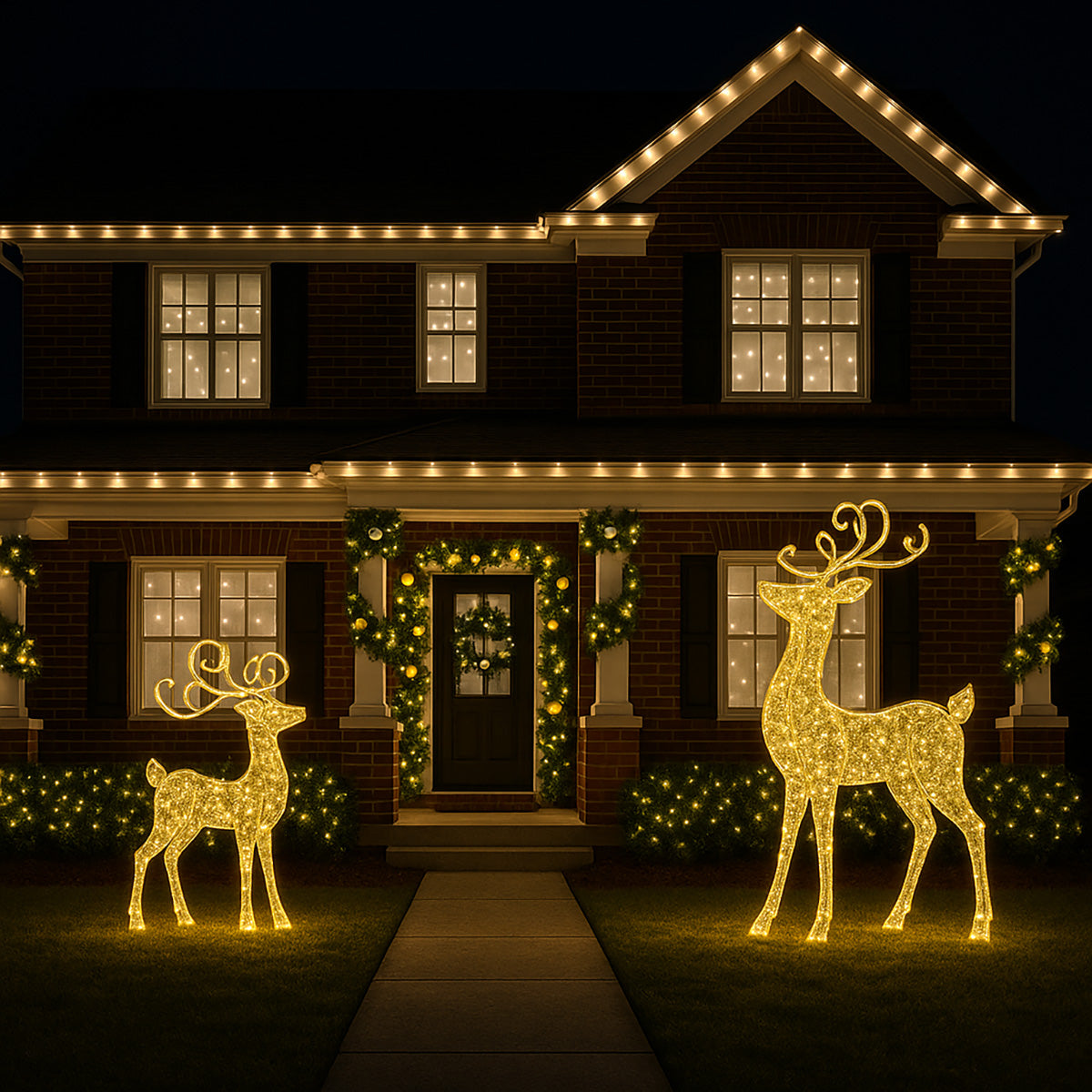 9' Sequoia Garland with Warm White LED Lights and Treasure Themed Ornaments