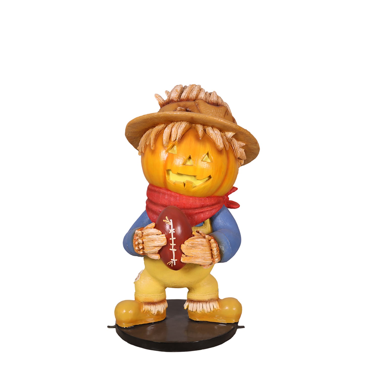 Pumpkin Scarecrow Family Boy 4.5' Tall