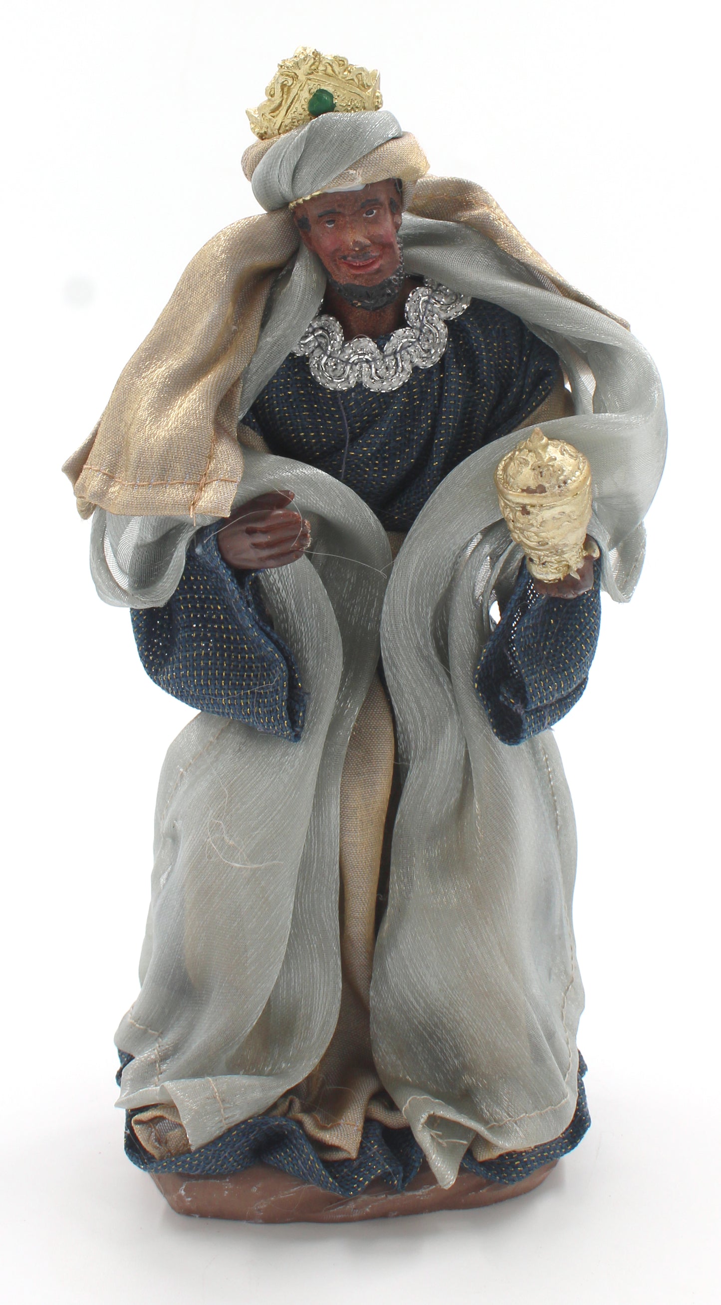 11 Piece 8" Blue Fabric Nativity