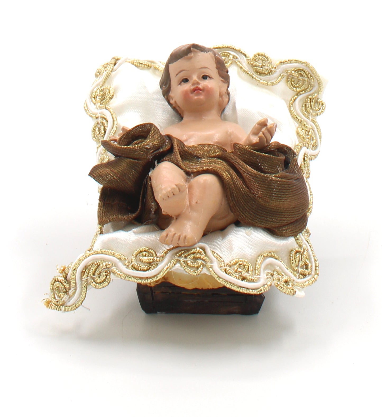 11 Piece 8" Brown Fabric Nativity
