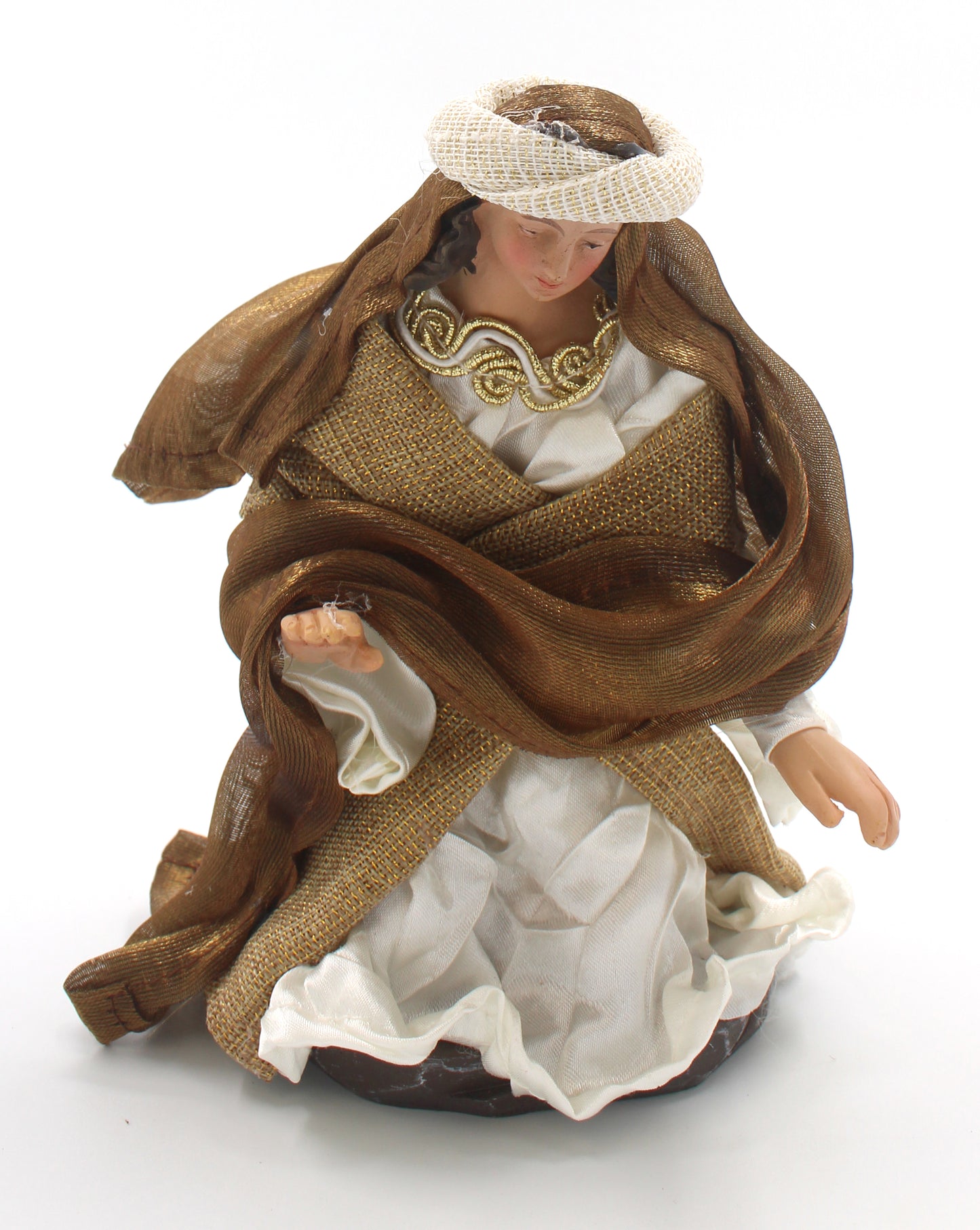 11 Piece 8" Brown Fabric Nativity