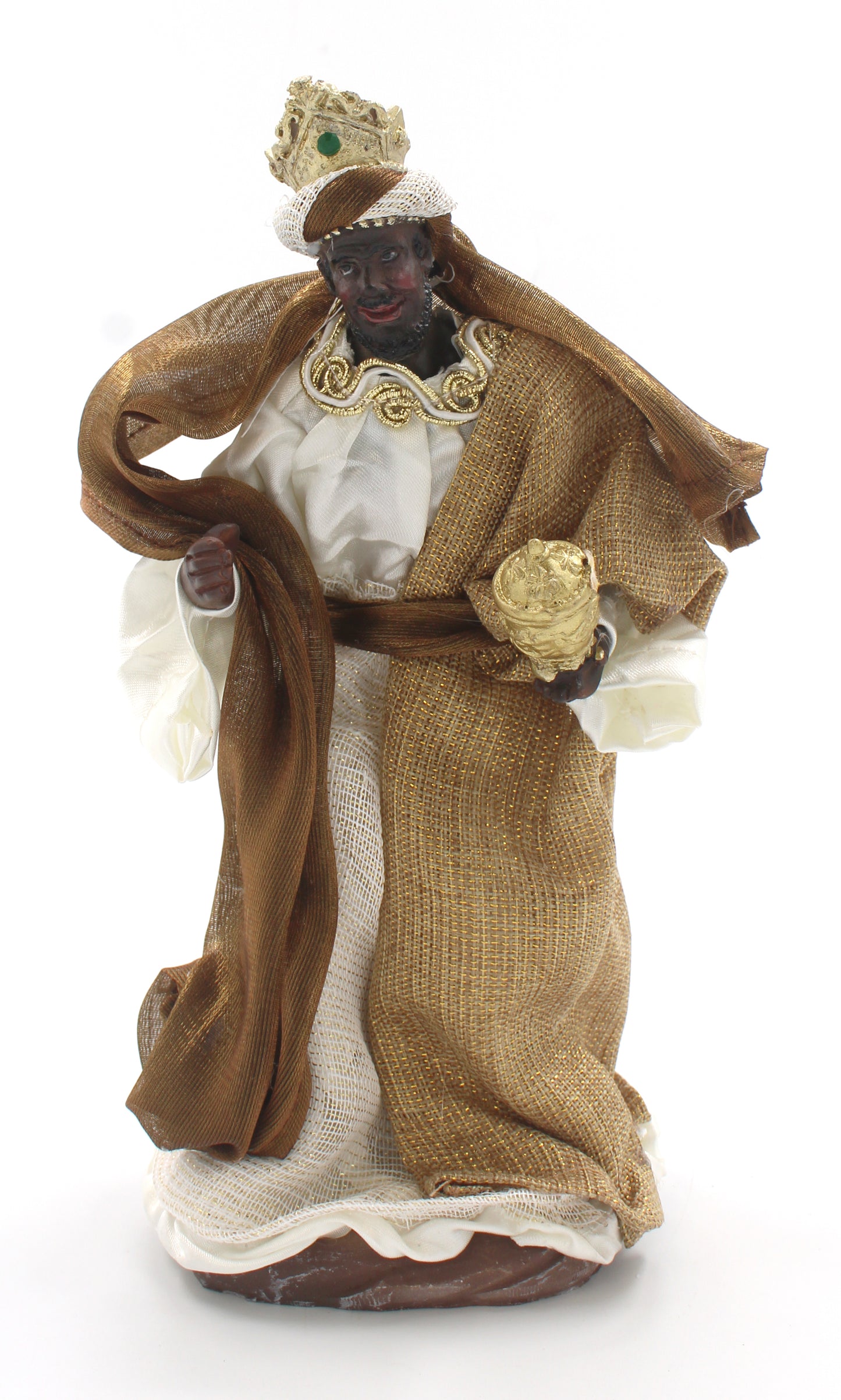 11 Piece 8" Brown Fabric Nativity
