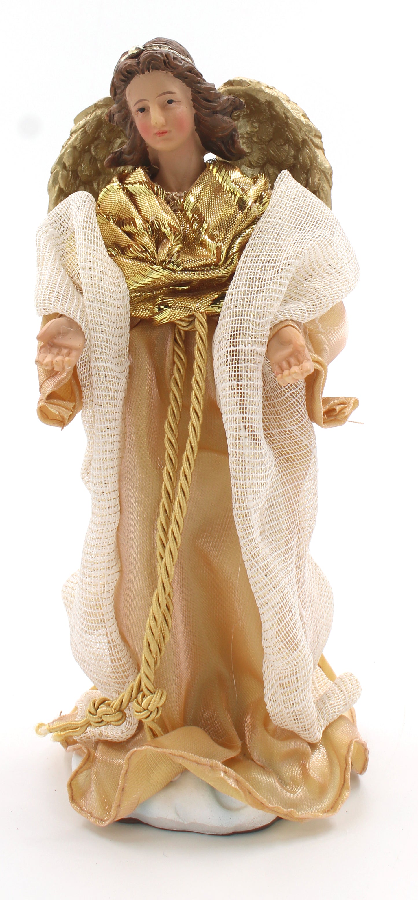 11 Piece 8" Gold Fabric Nativity