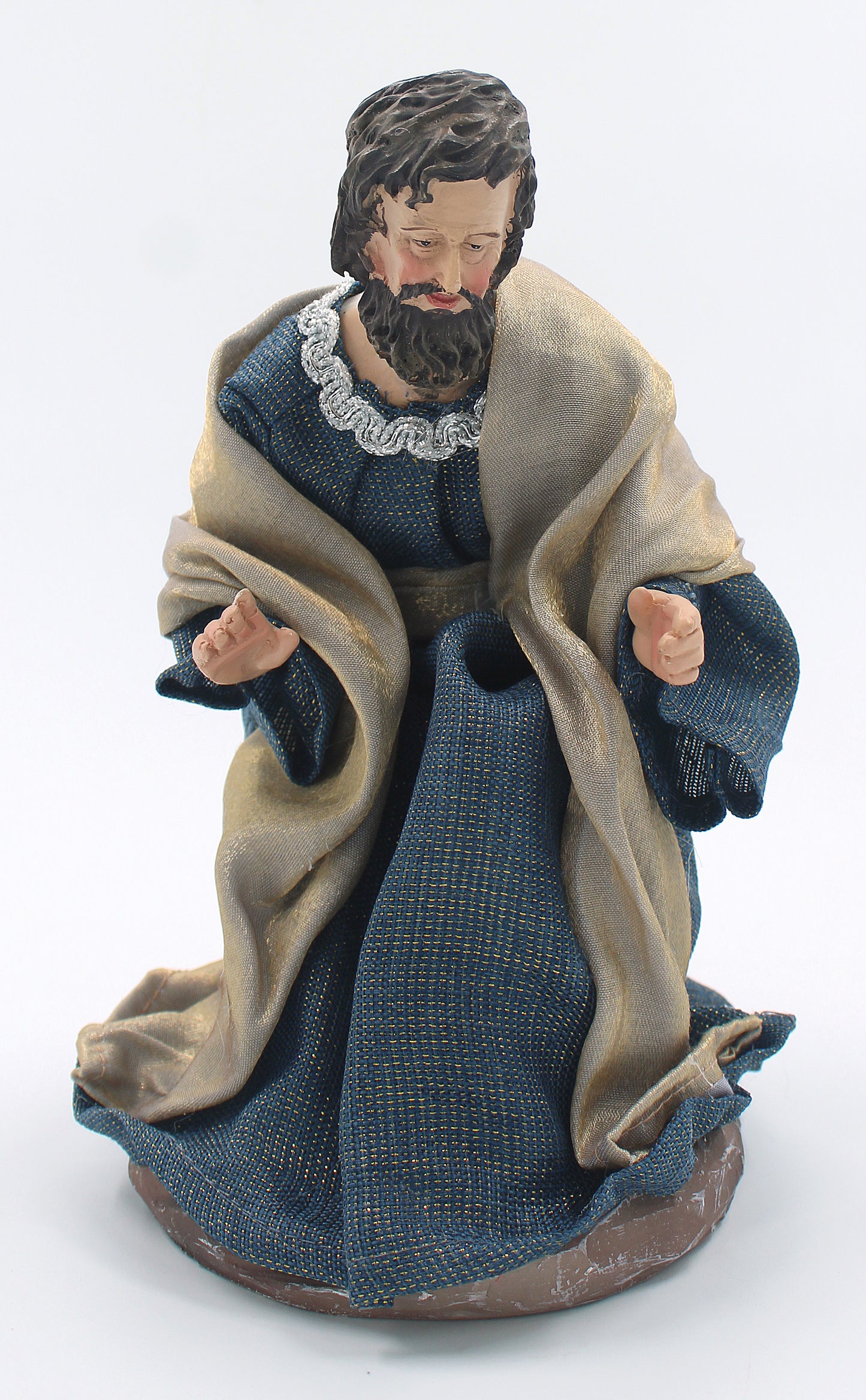 11 Piece 12" Blue Fabric Nativity
