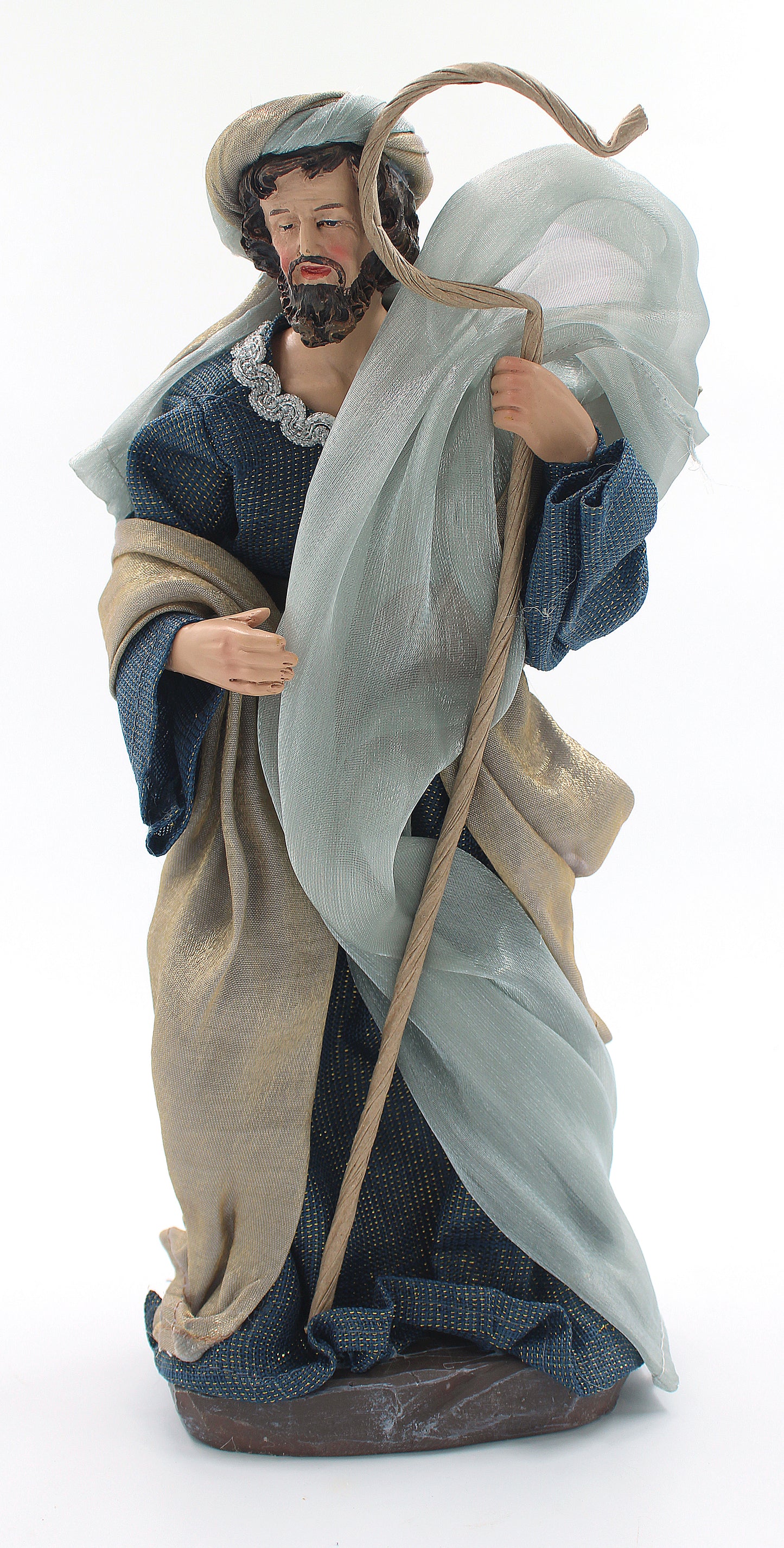 11 Piece 12" Blue Fabric Nativity