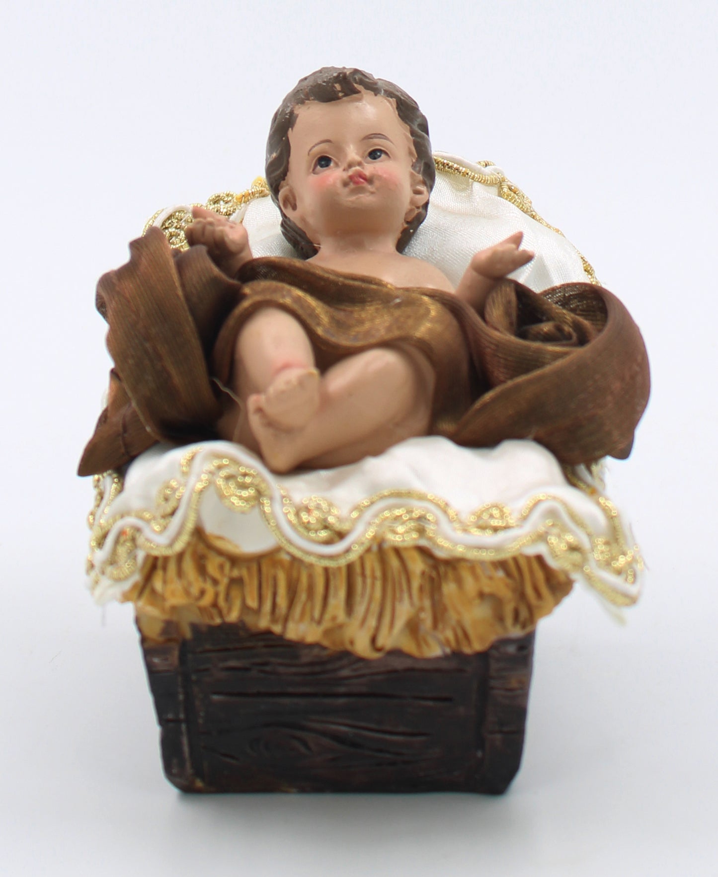 11 Piece 12" Brown Fabric Nativity