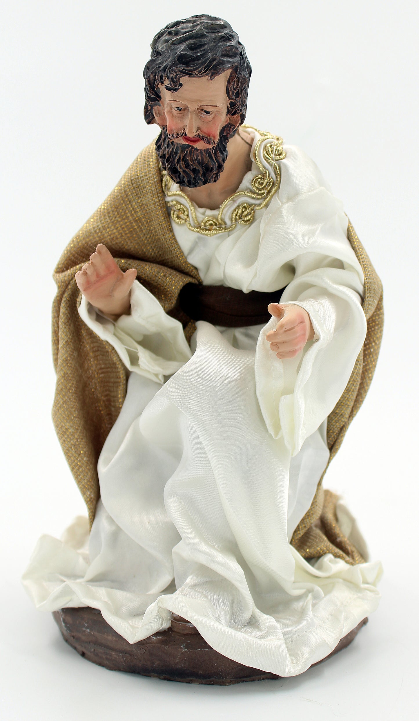 11 Piece 12" Brown Fabric Nativity