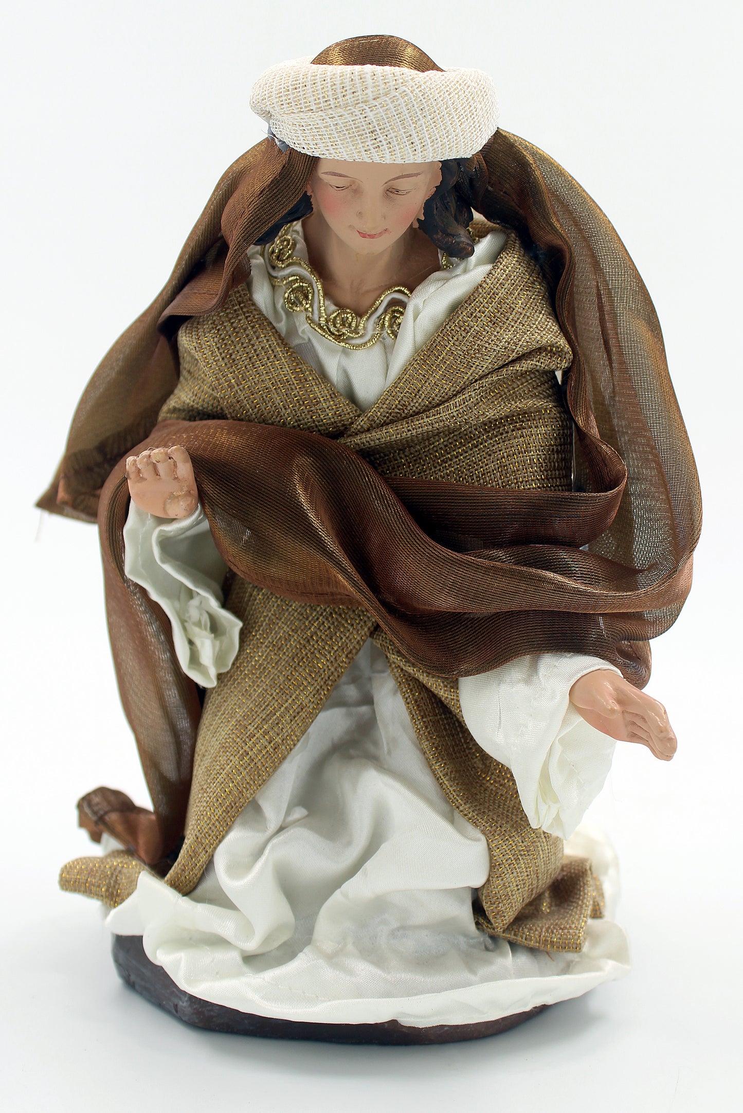11 Piece 12" Brown Fabric Nativity