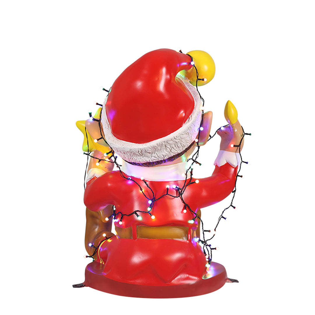 2.5' Elf Tangled in Lights