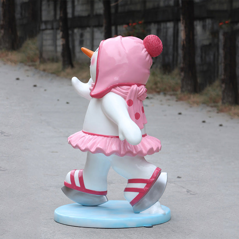 4' Skating Snowman Daughter