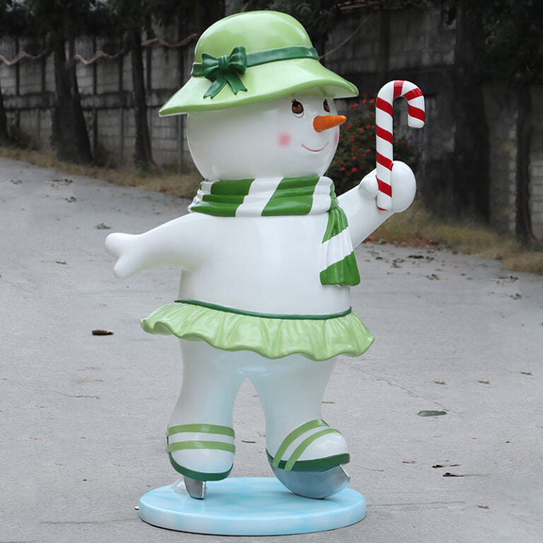 5' Skating Snowman Ma