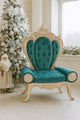Deluxe Emerald Green and Gold Throne