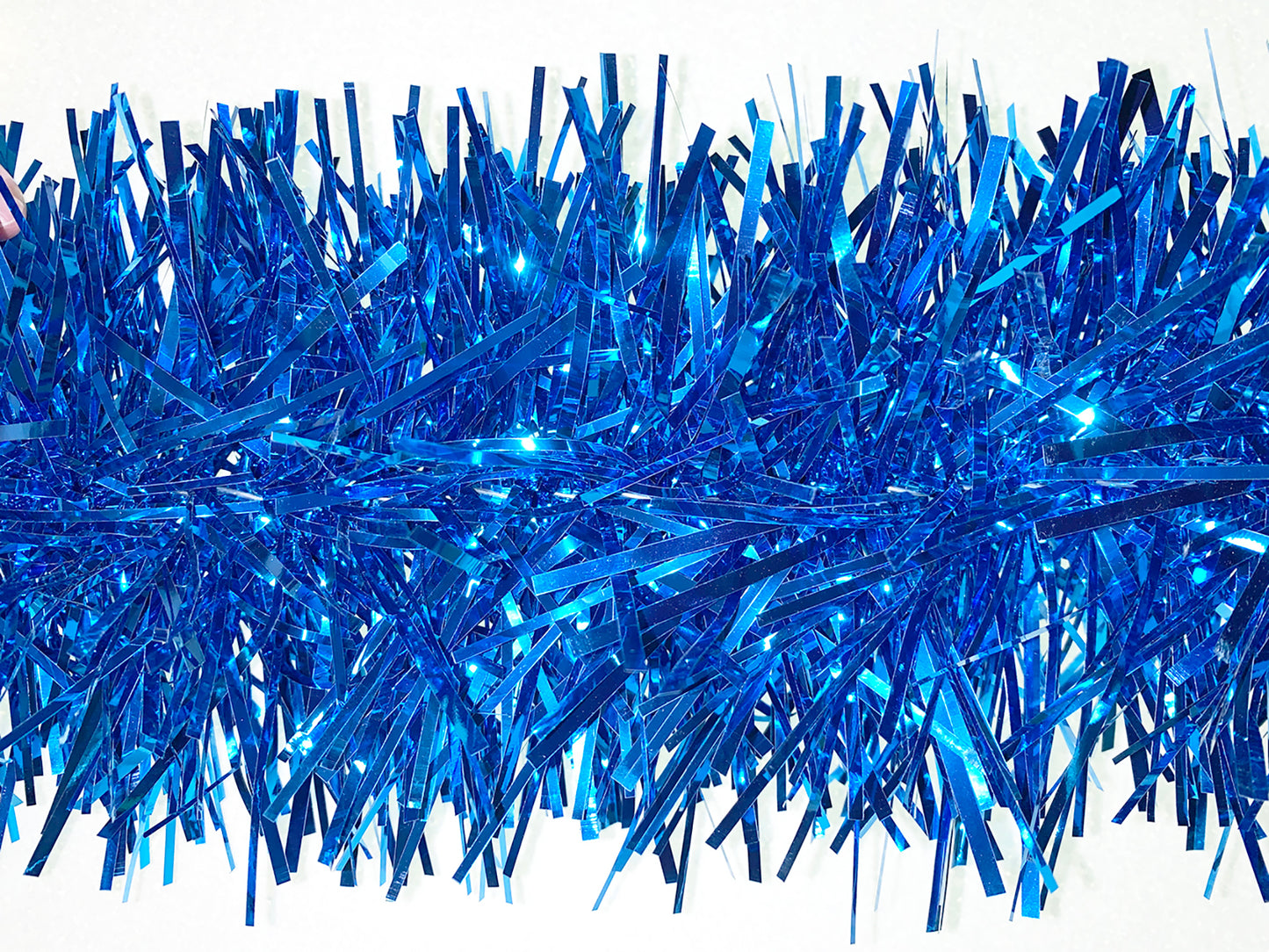6" Blue Mylar Garland 20' Sections