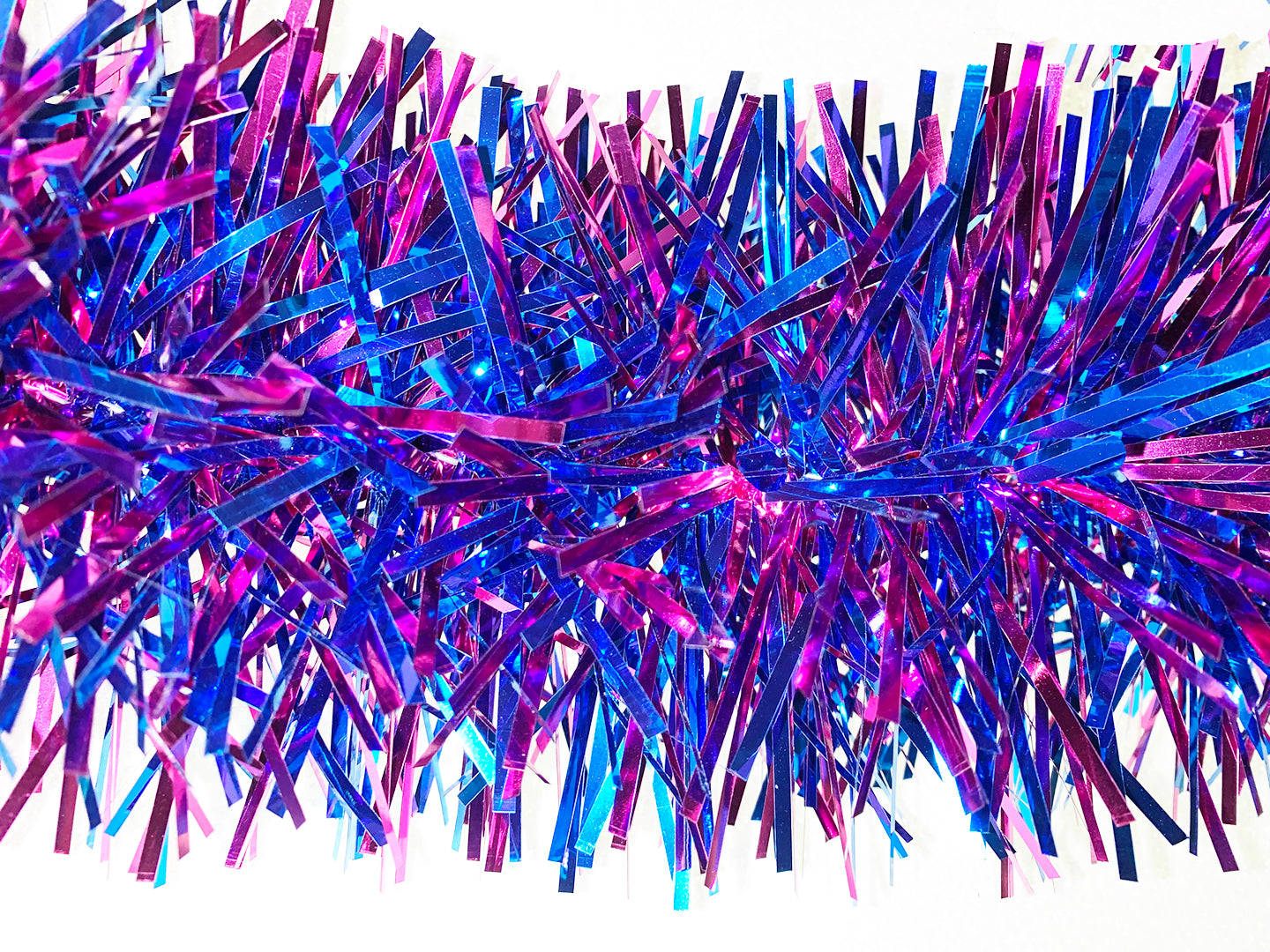 6" Pink and Blue Stuffed Garland 20' Long