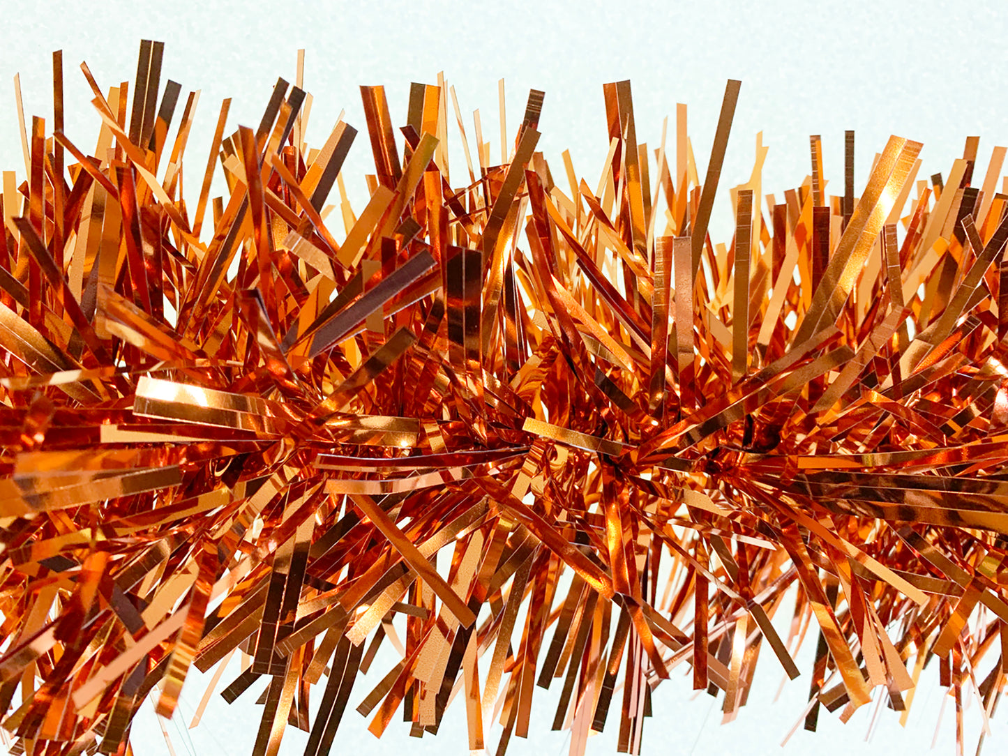 6" Mylar Orange Garland 20' Sections