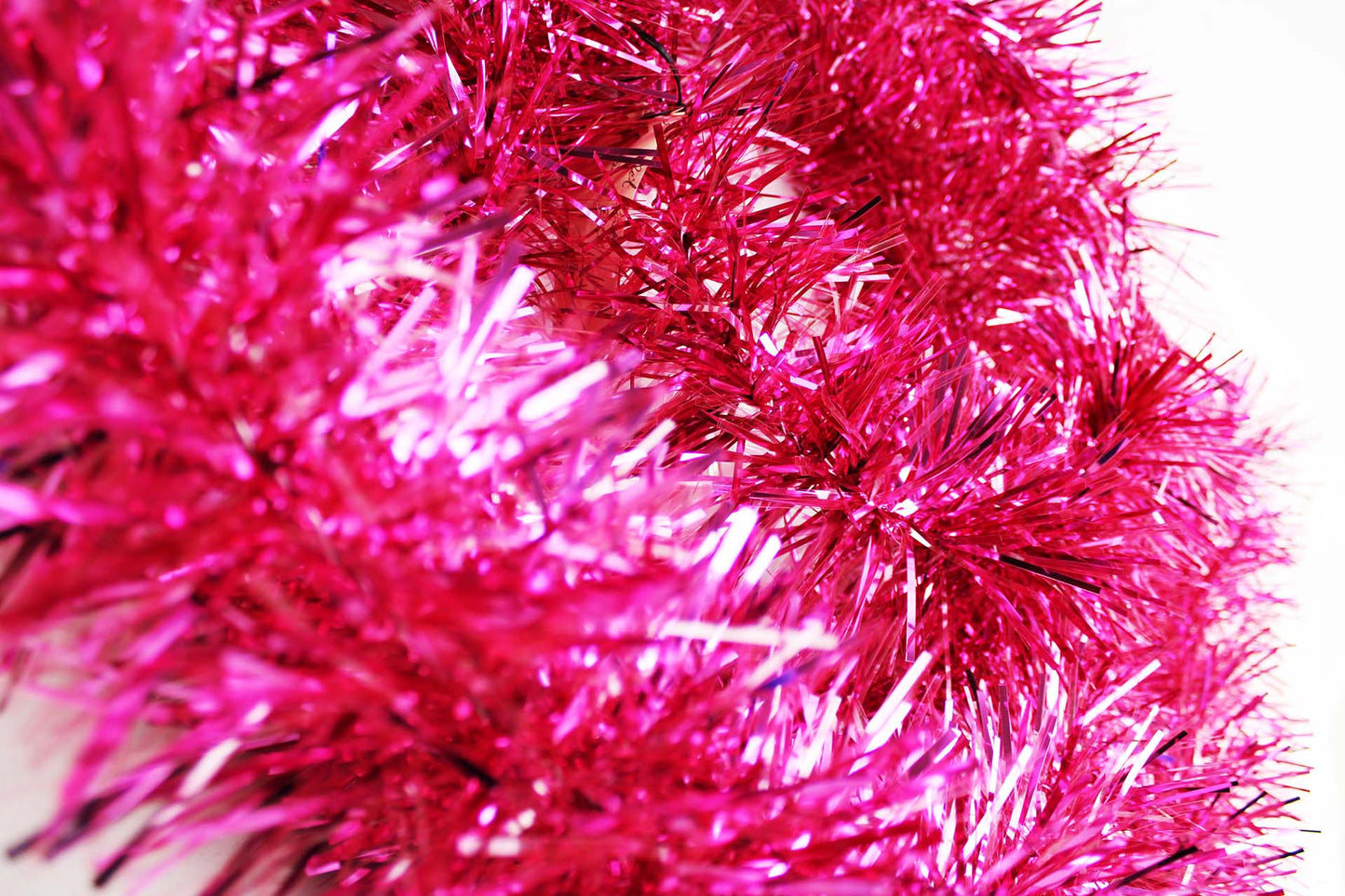 6" Metallic Pink Garland 20' Sections
