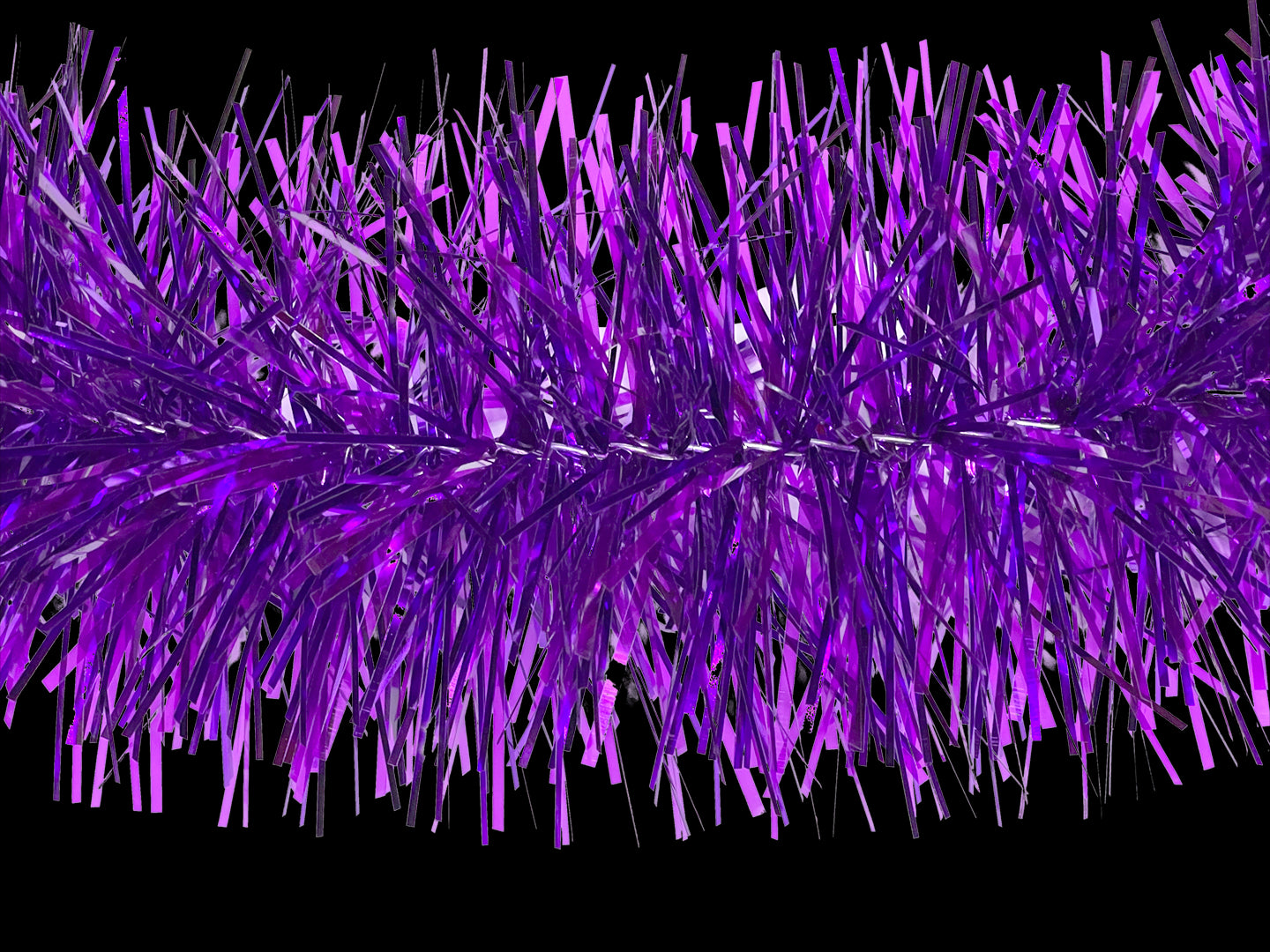 6" Metallic and Translucent Purple Garland 20' Sections