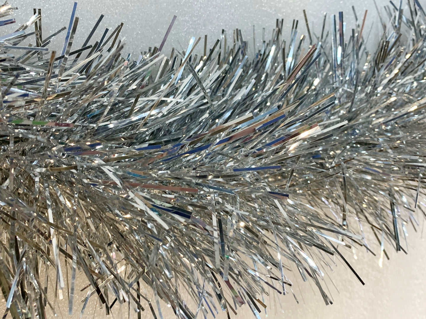 6" Silver Mylar Garland 20' Sections