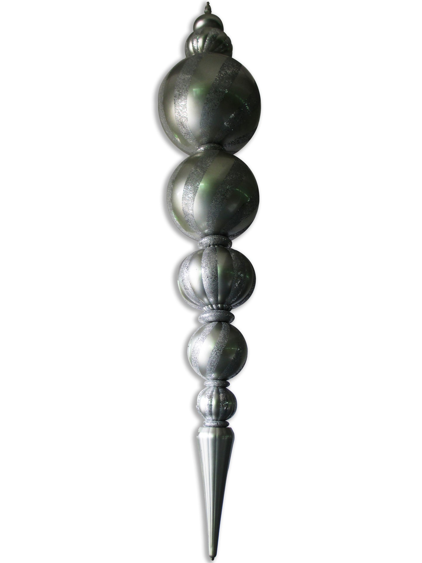 125" Silver Oversized Shatterproof Finial