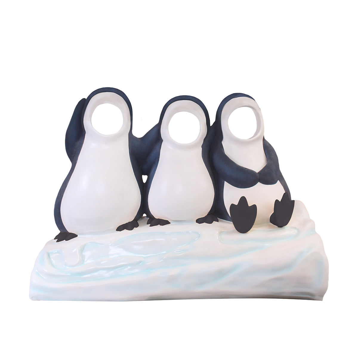 5' Penguins without Hats on Ice Photo Op