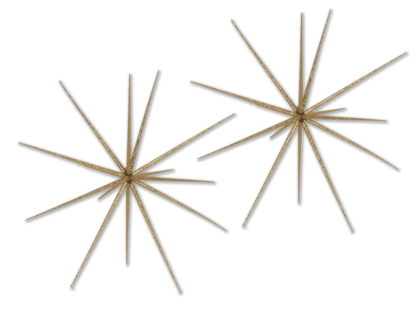2 Pack of 23" Gold Glittered Starburst Ornament