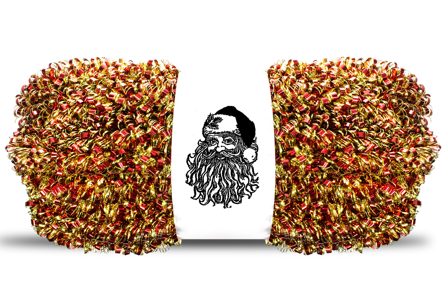 100' Red and Gold Metallic Tinsel Garland