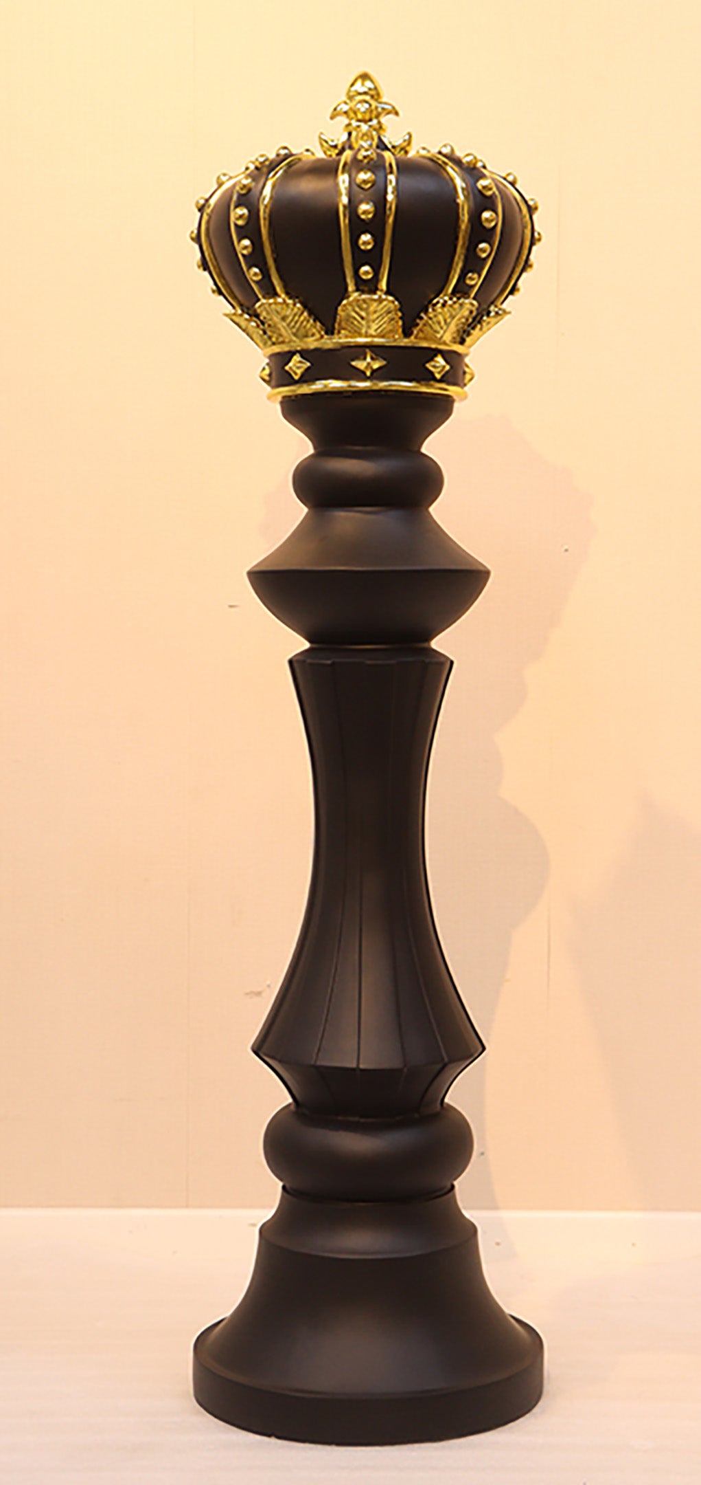 5' Black King Chess Piece
