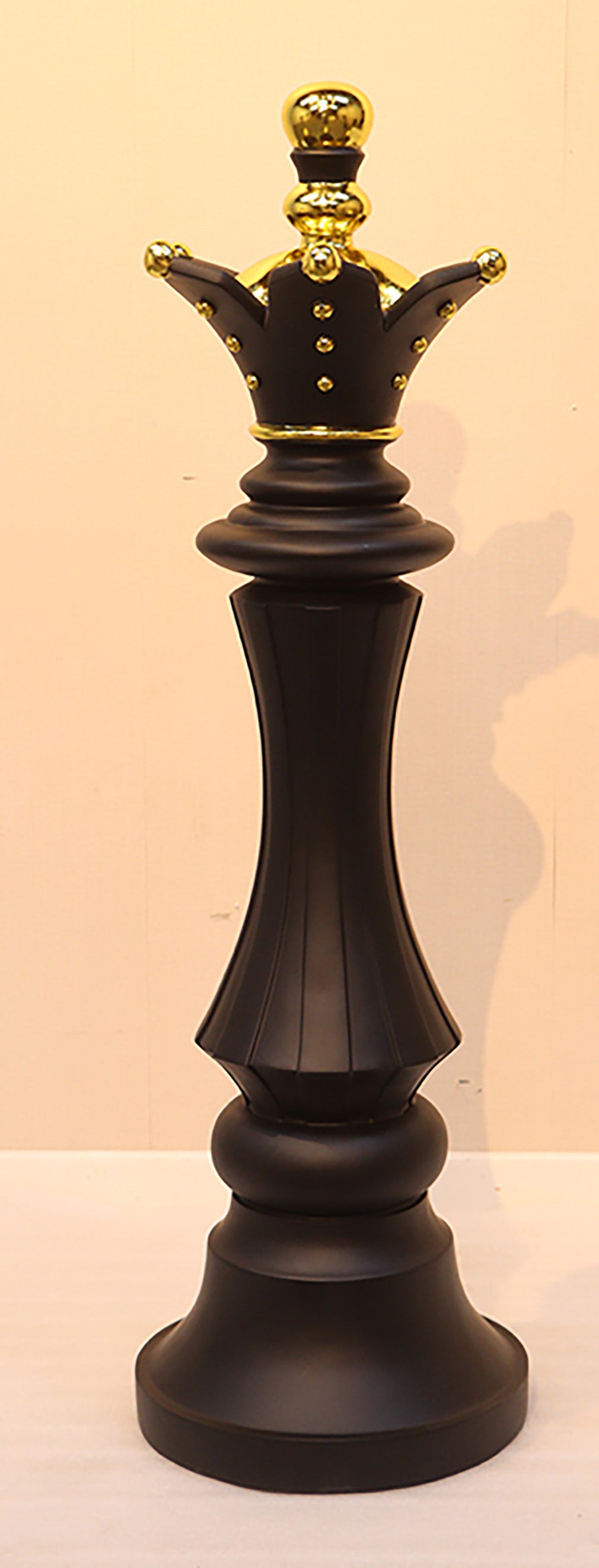 5.5' Tall Black Queen Chess Piece