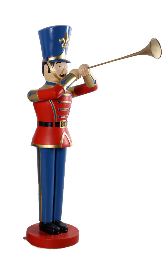Toy Soldier with Trumpet Red/Blue 6'