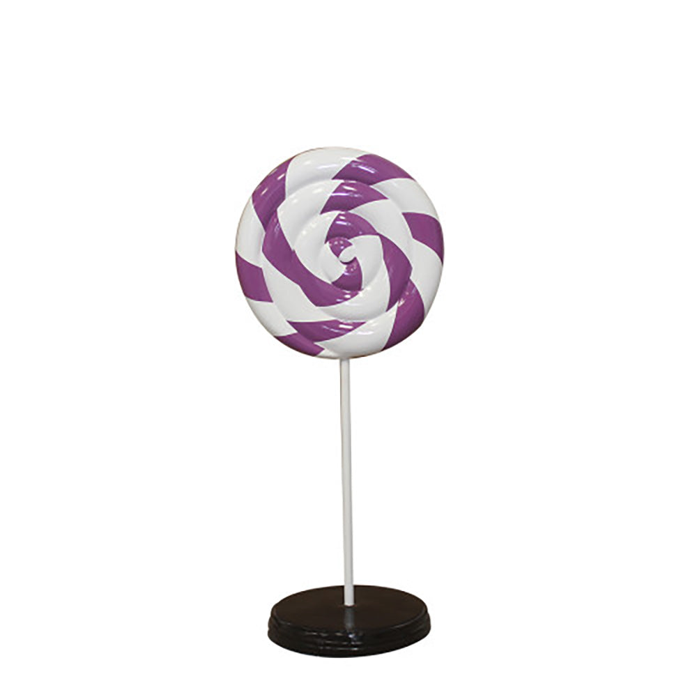 3' Purple Swirl Lollipop