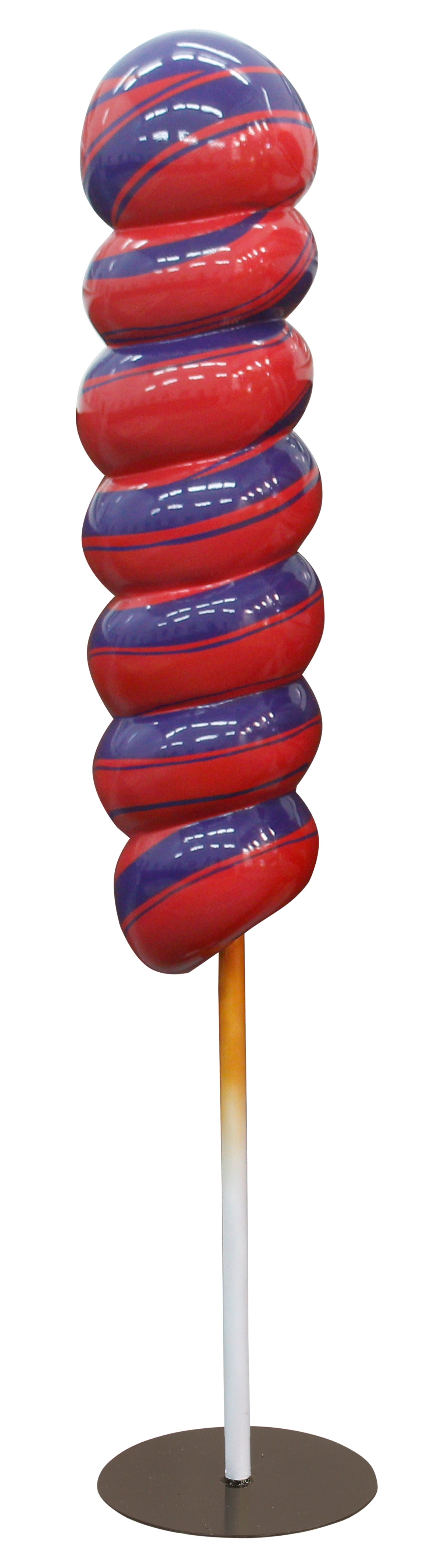 4' Red and Purple Swirl Lollipop
