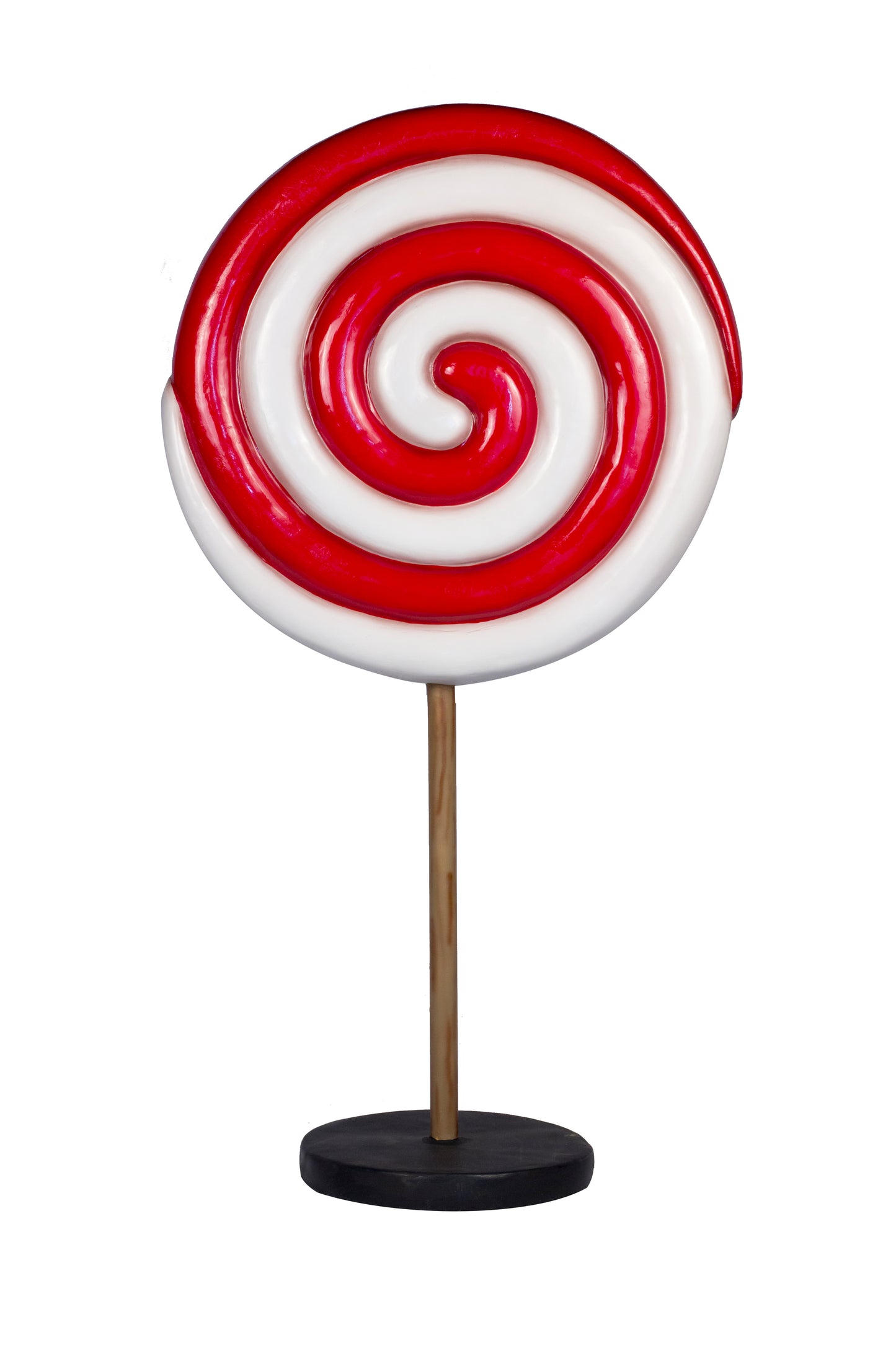 Red and White 51" Mini Peppermint Candy Tree on base