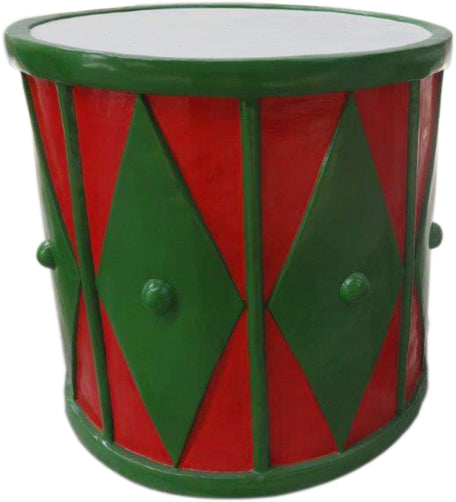2' Red and Green Drum