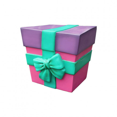 12" Pink, Purple and Teal Gift Box