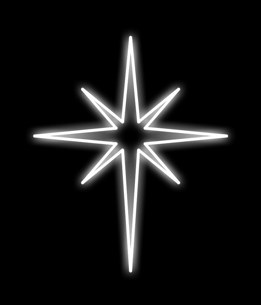 3' Bethlehem Star Neon Flex