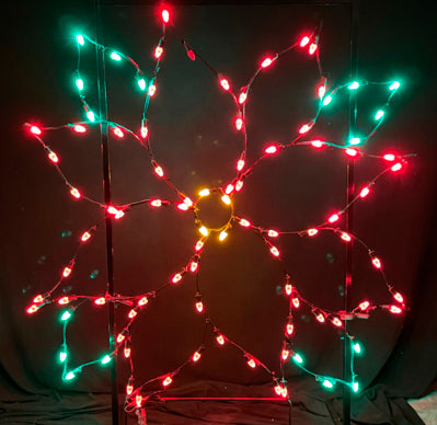 6' Poinsettia with 4 Leaves