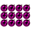 12 Pack 70mm 2.75 Shiny Pink Ornament with Wire and UV Coating