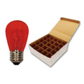 25 Pack T50 Glass Red Retrofit Lamp