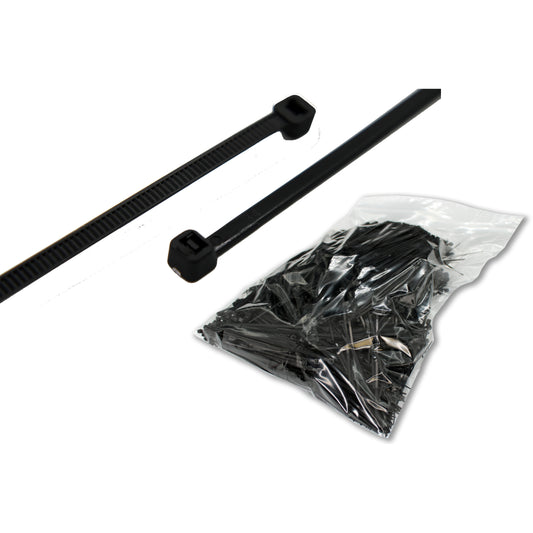 2,000 Pack 4" Black Zip Ties