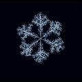 4' Silver Snowflake Wall Mount Pure White LEDs