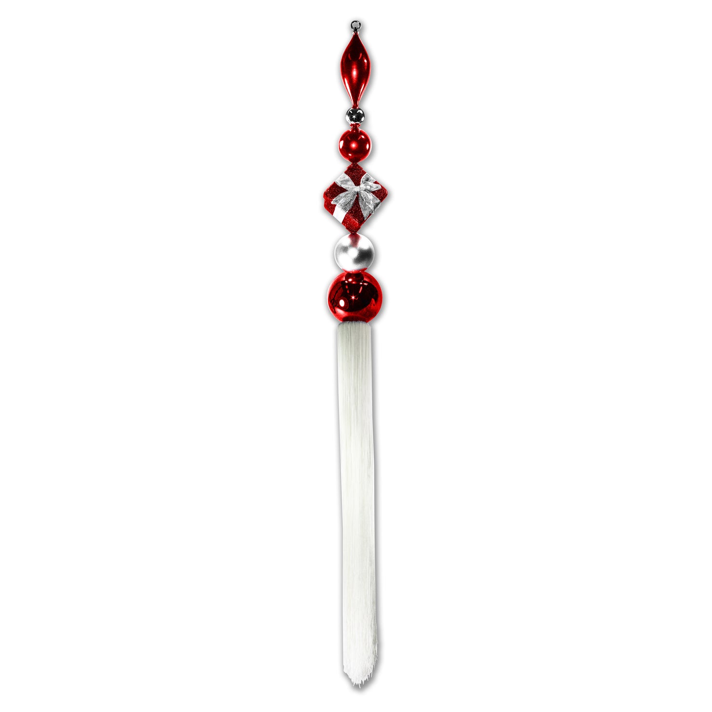 67" Dangle Red and White Ornament