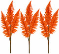 3 Pack of Orange Layered Leafy Glitter Picks