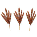 3 Pack of Copper Floral Glitter Spray Picks