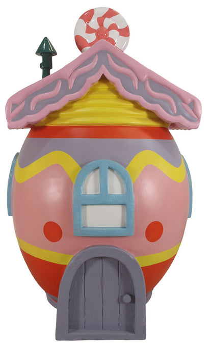 7.5 Easter Egg House Purple Roof