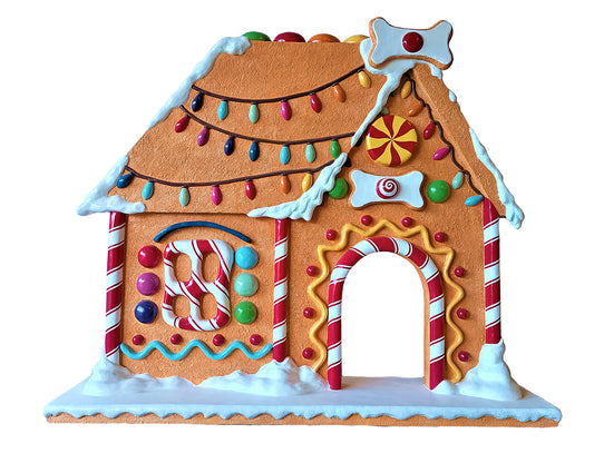 5' Gingerbread Dog House