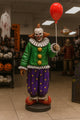 8' Scary Clown with One Red Balloon