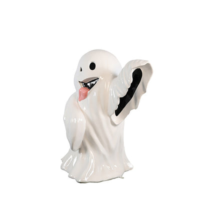 4' Smiling Ghost with Tongue Out