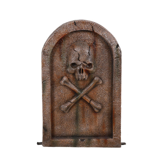 Gravestone wih Skull and Crossbones